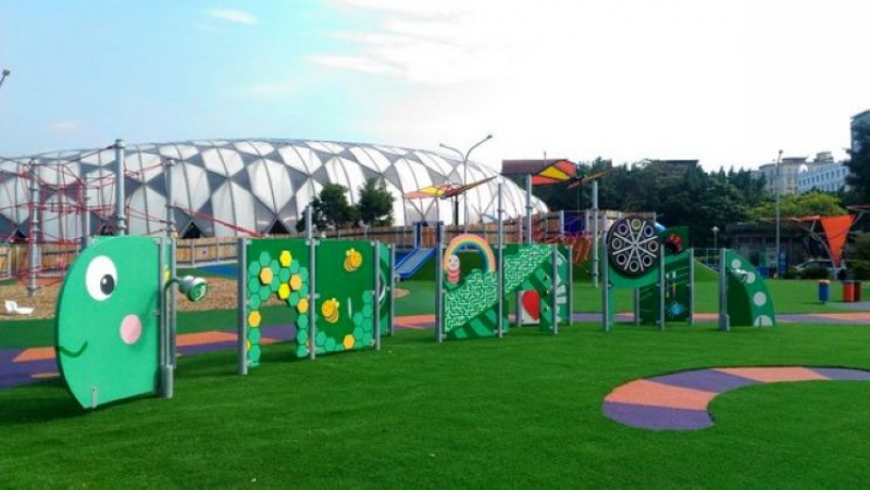 美術園區舞蝶共融遊戲場是小朋友巧思參與創造出來的遊戲場