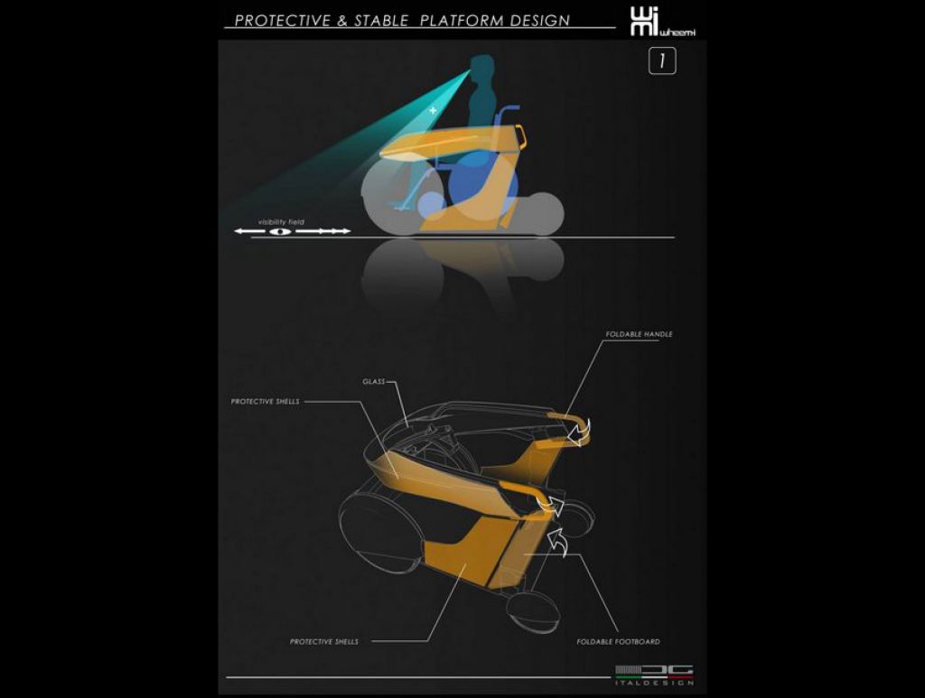 這台「車」專為輪椅使用者打造，造型特殊不免讓人多看兩眼