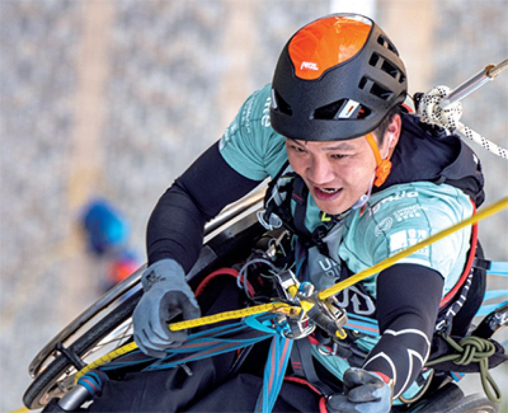 他提醒港人要心存盼望，「攀返上去」。
（相片由Ignite Community Services提供）