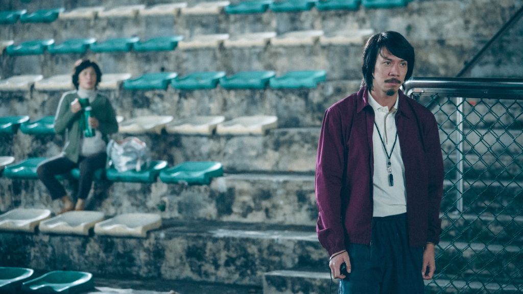 張繼聰飾演傷殘田徑隊教練。《 媽媽的神奇小子》劇照