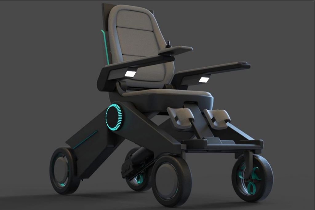 这款可折叠轮椅具有高度可调功能，可帮助用户更加独立
