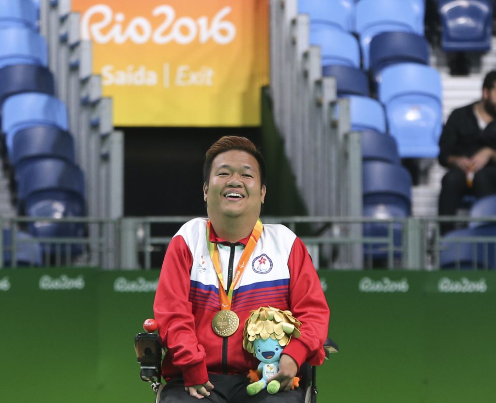 梁育榮在2016奧運的硬地滾球BC4級個人賽奪冠。