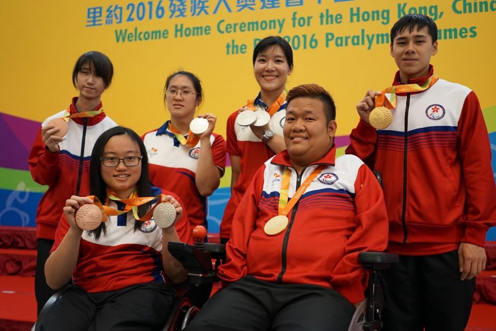 梁育榮在2016年里約殘奧奪金。